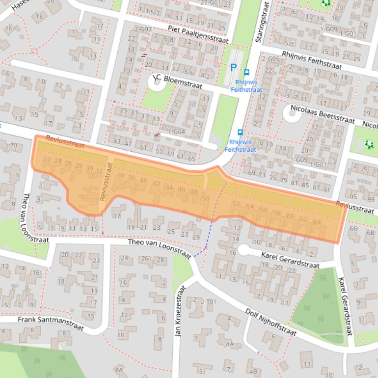 Kaart van postcodegebied 7552GK.