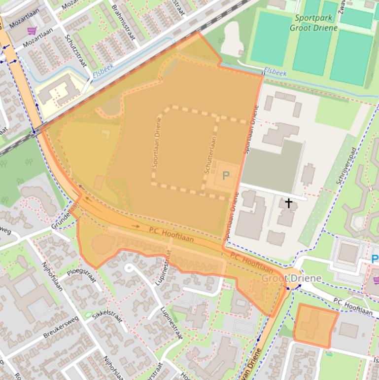 Kaart van postcodegebied 7552HG.