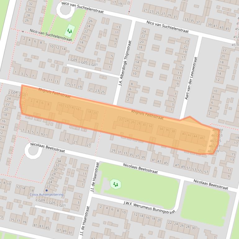 Kaart van postcodegebied 7552HV.