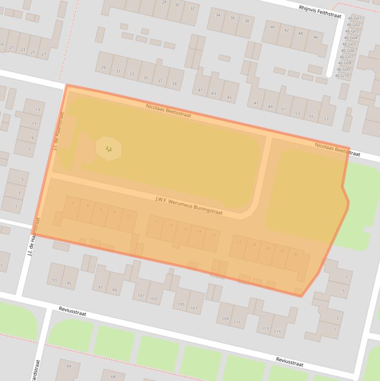 Kaart van postcodegebied 7552JB.
