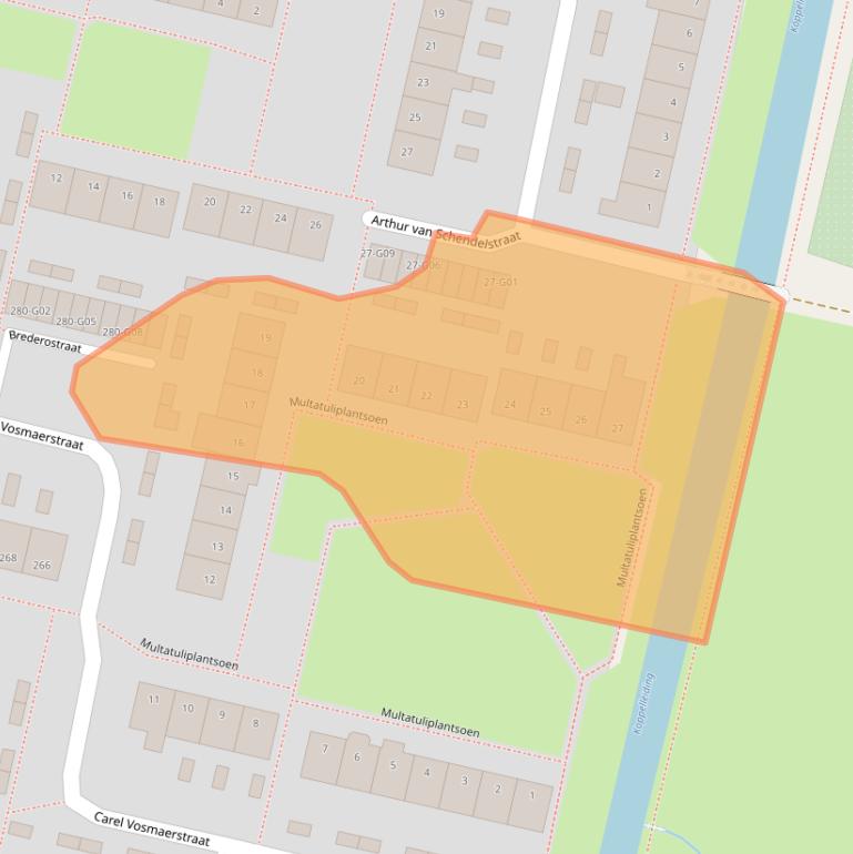 Kaart van postcodegebied 7552JL.