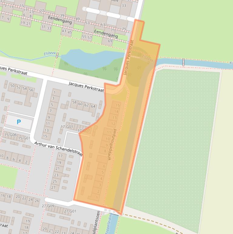 Kaart van postcodegebied 7552JM.