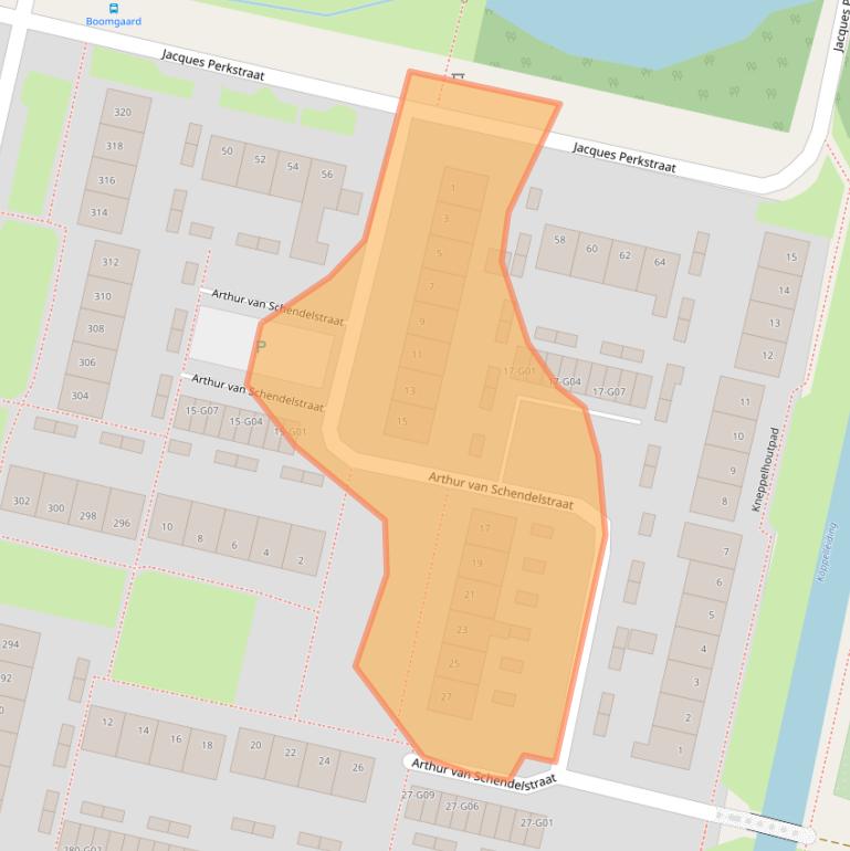 Kaart van postcodegebied 7552JN.