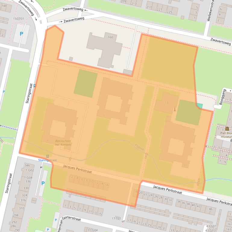 Kaart van postcodegebied 7552JR.