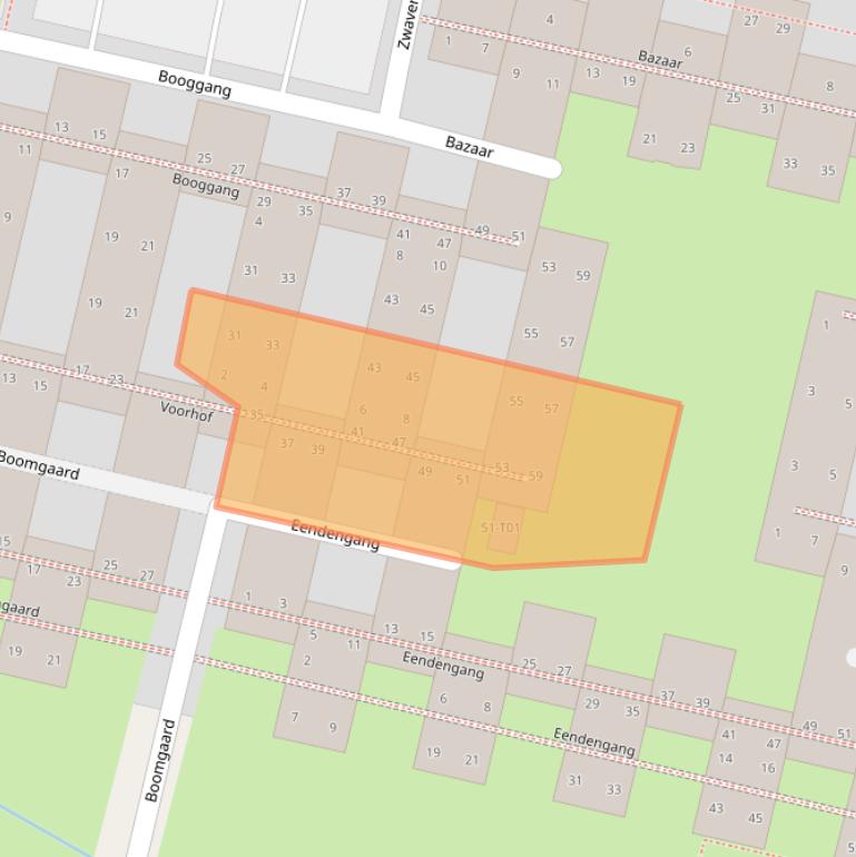 Kaart van postcodegebied 7552JW.