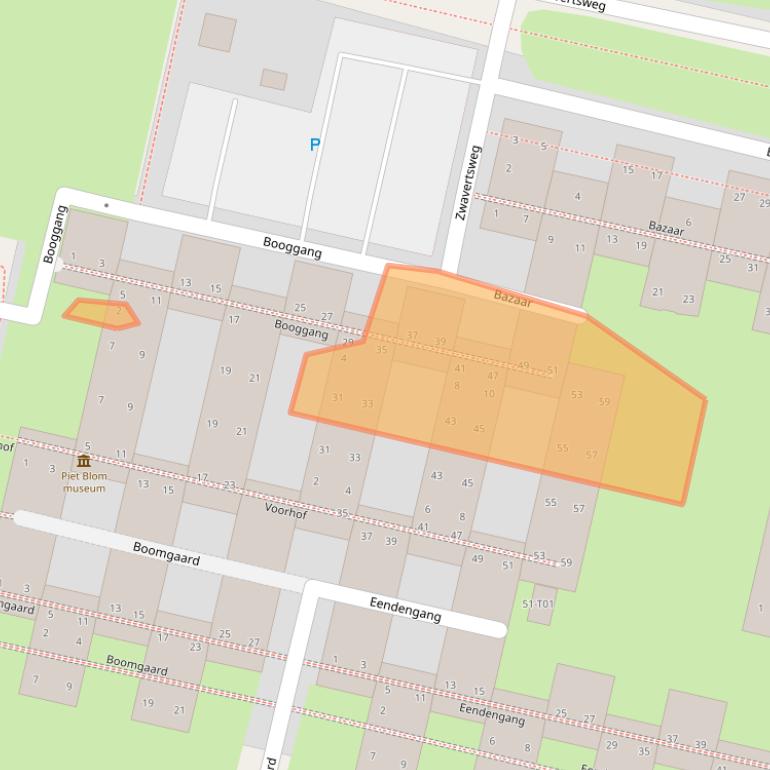 Kaart van postcodegebied 7552JZ.