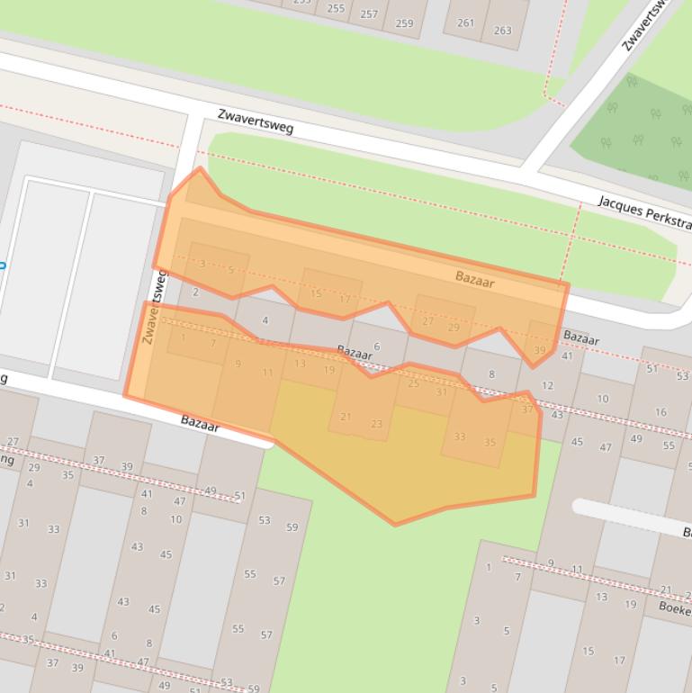 Kaart van postcodegebied 7552KP.