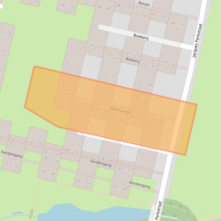 Kaart van postcodegebied 7552KT.