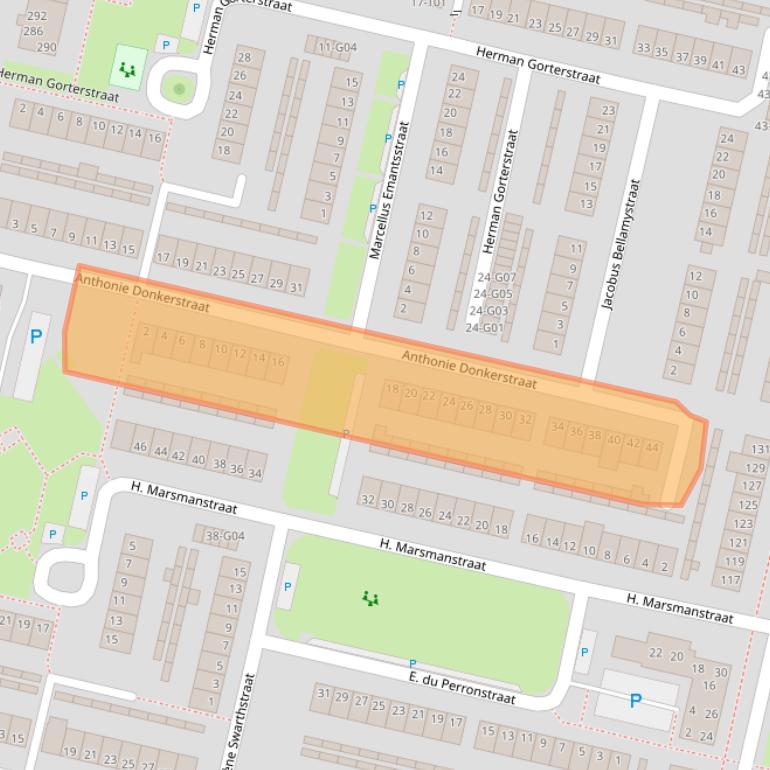 Kaart van postcodegebied 7552LM.
