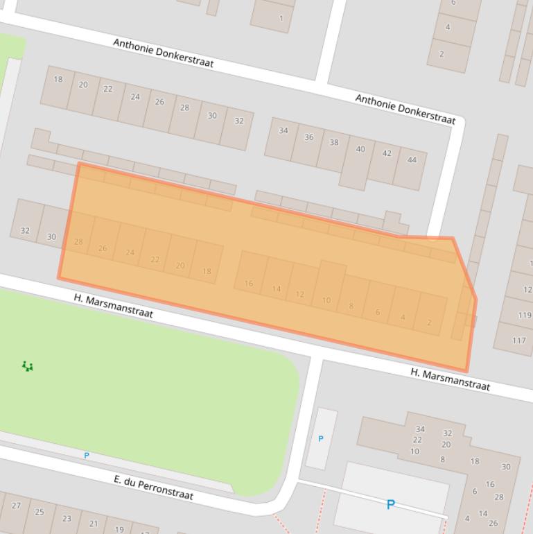 Kaart van postcodegebied 7552LP.