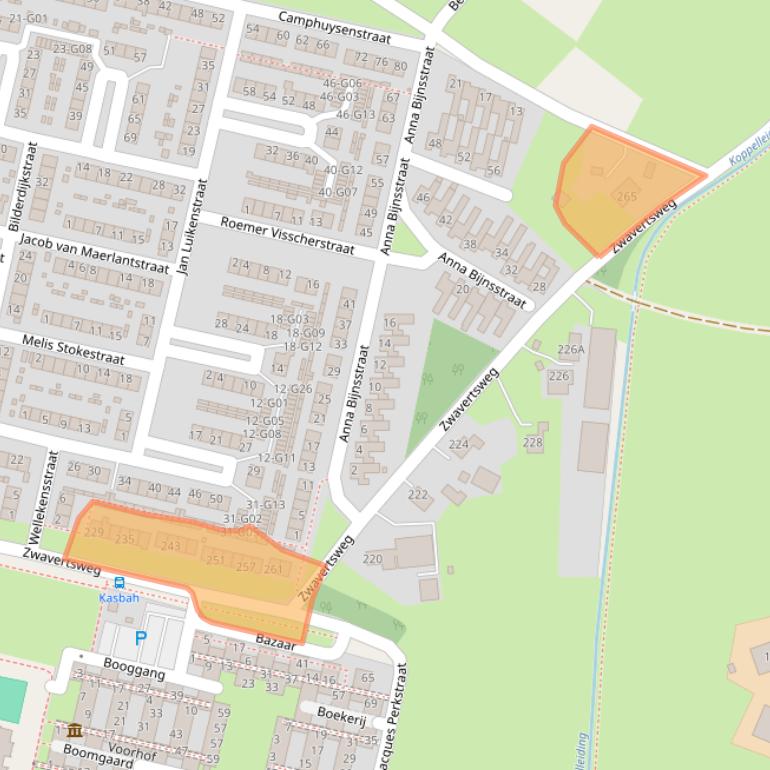 Kaart van postcodegebied 7552MK.