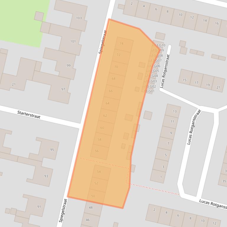 Kaart van postcodegebied 7552MR.