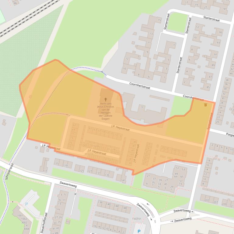 Kaart van postcodegebied 7552MS.