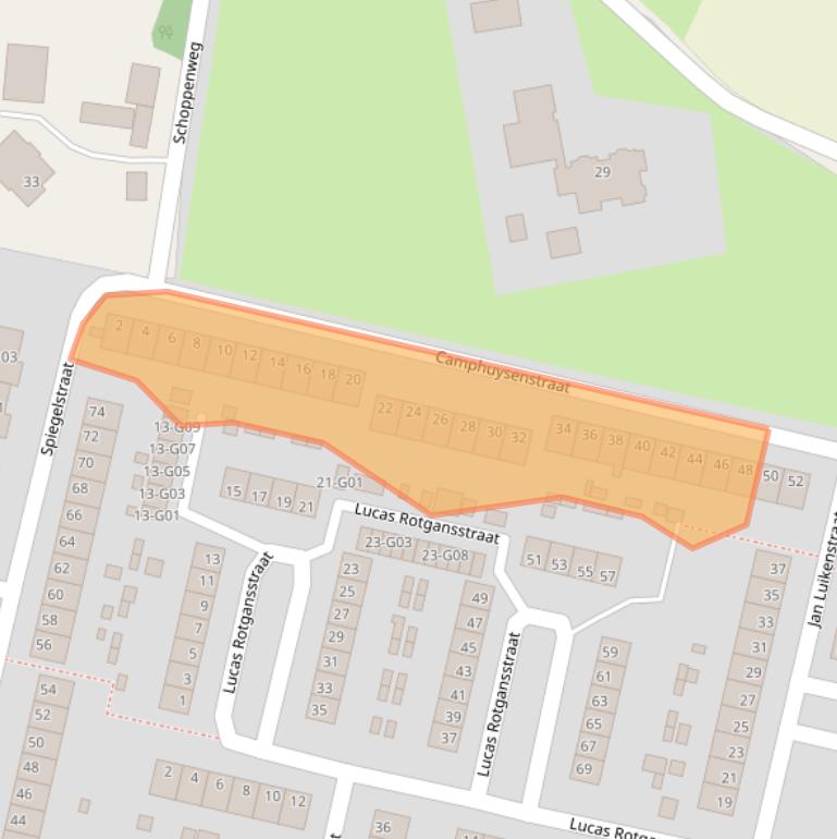 Kaart van postcodegebied 7552NH.