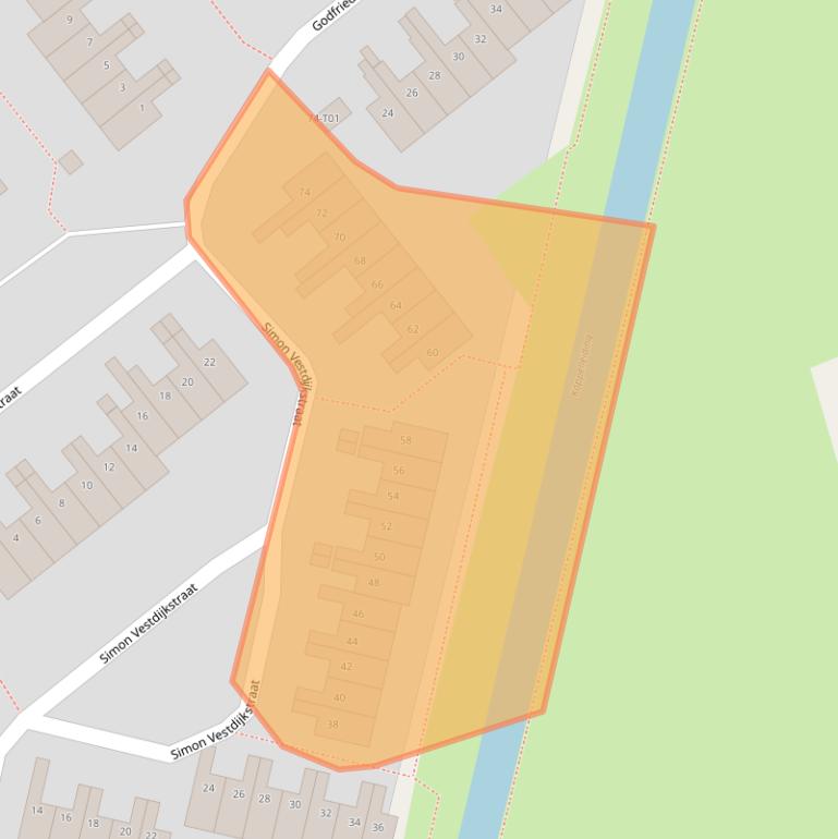 Kaart van postcodegebied 7552NP.