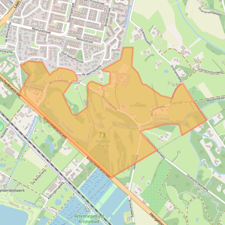 Kaart van postcodegebied 7552PE.