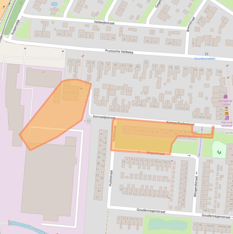 Kaart van postcodegebied 7552SK.