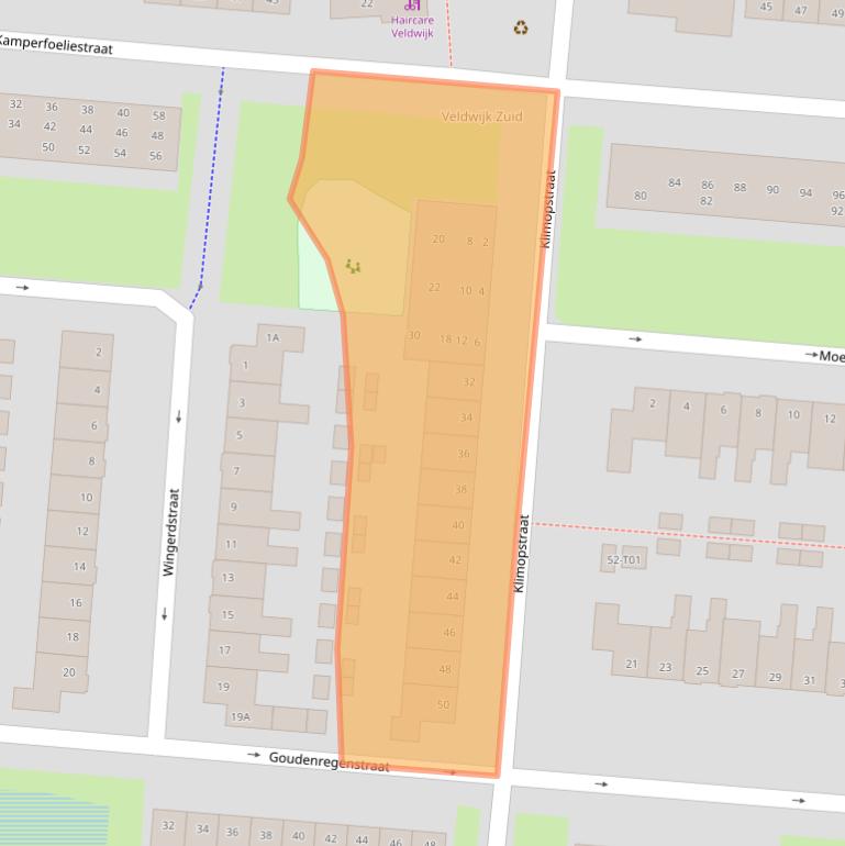 Kaart van postcodegebied 7552SN.