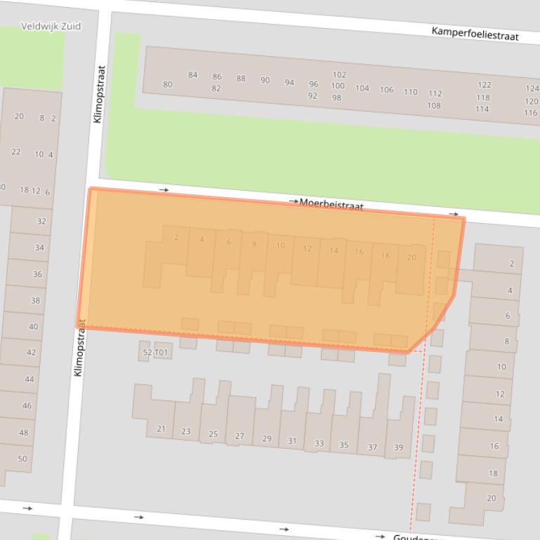 Kaart van postcodegebied 7552SR.