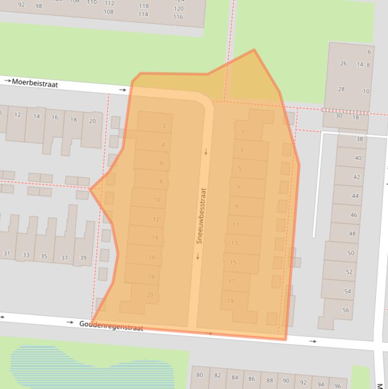 Kaart van postcodegebied 7552ST.