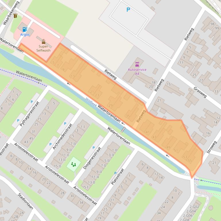 Kaart van postcodegebied 7552TM.