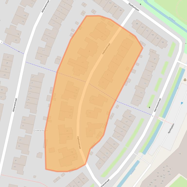 Kaart van postcodegebied 7552TZ.