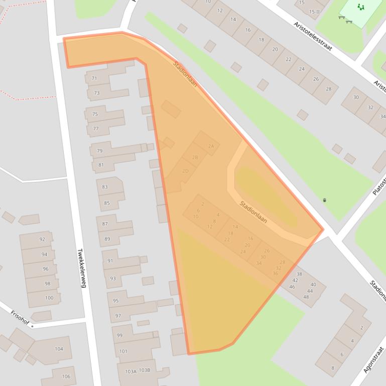 Kaart van postcodegebied 7552VA.