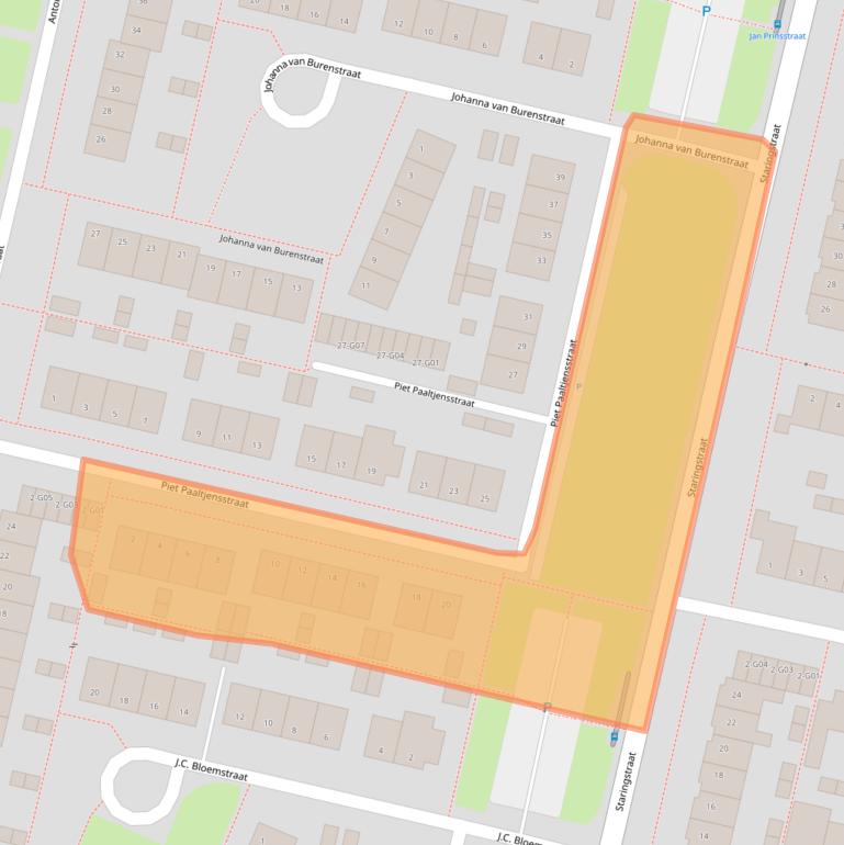 Kaart van postcodegebied 7552VM.