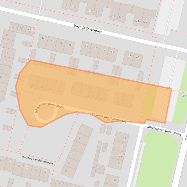 Kaart van postcodegebied 7552VP.