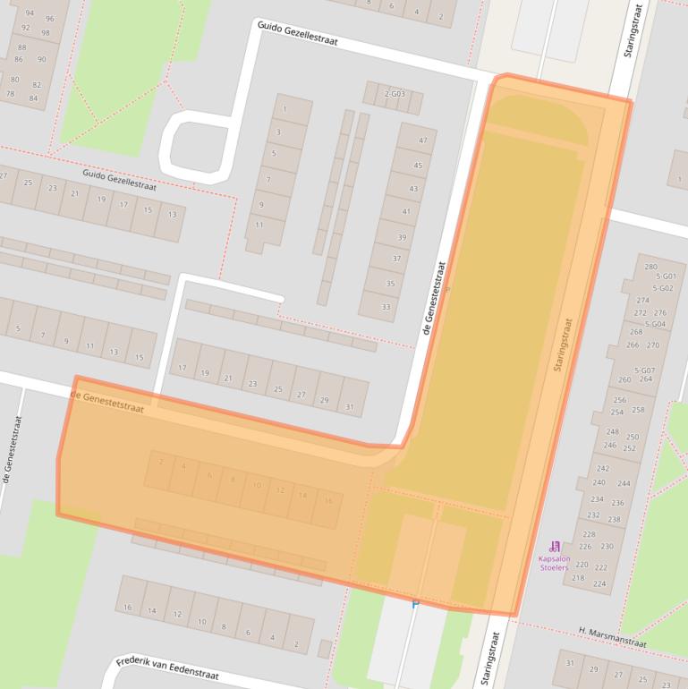 Kaart van postcodegebied 7552WL.