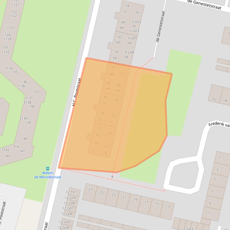 Kaart van postcodegebied 7552WN.