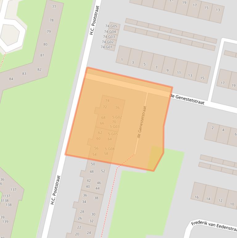 Kaart van postcodegebied 7552WP.