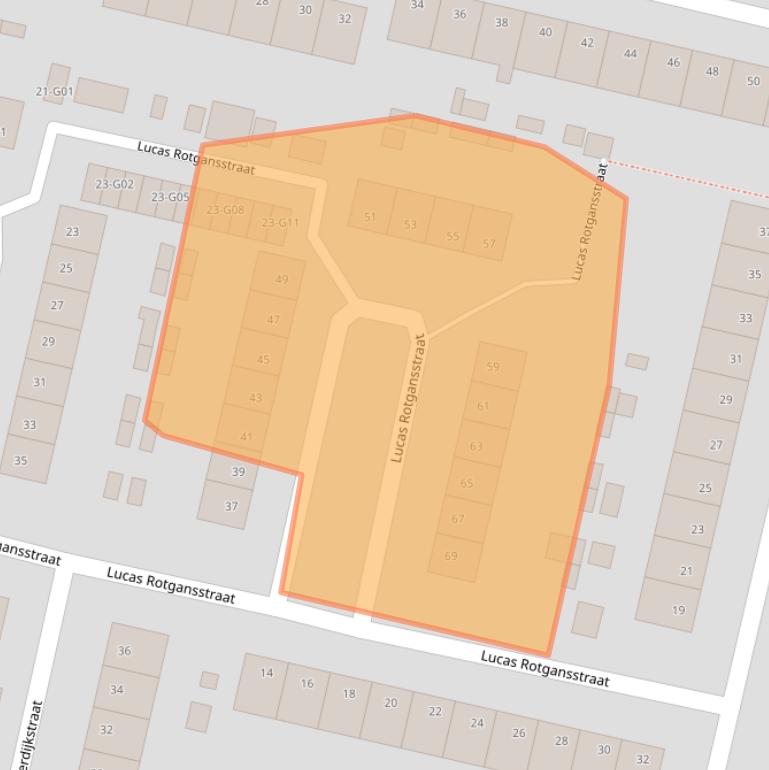 Kaart van postcodegebied 7552XP.