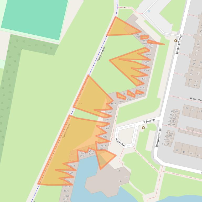 Kaart van postcodegebied 7552ZB.