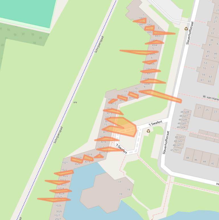 Kaart van postcodegebied 7552ZD.