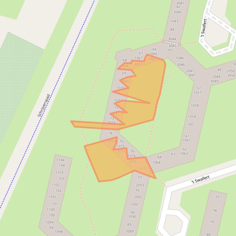 Kaart van postcodegebied 7552ZP.