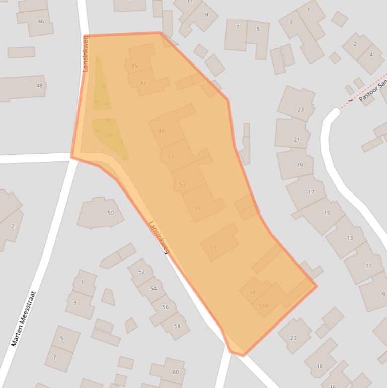 Kaart van postcodegebied 7553AH.