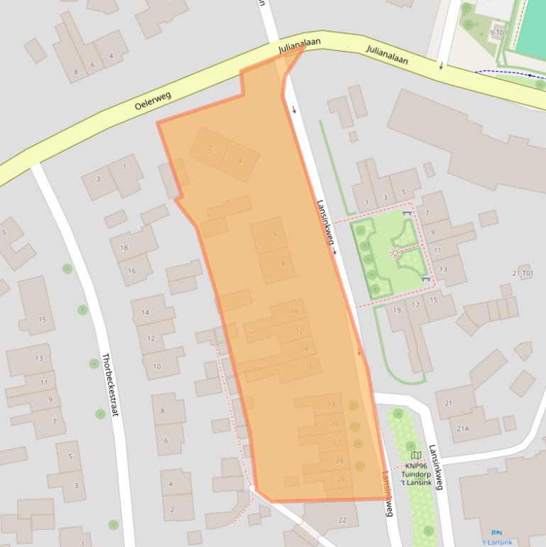 Kaart van postcodegebied 7553AK.