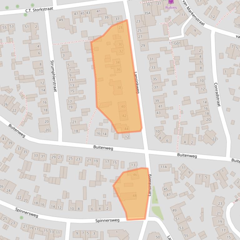 Kaart van postcodegebied 7553AL.