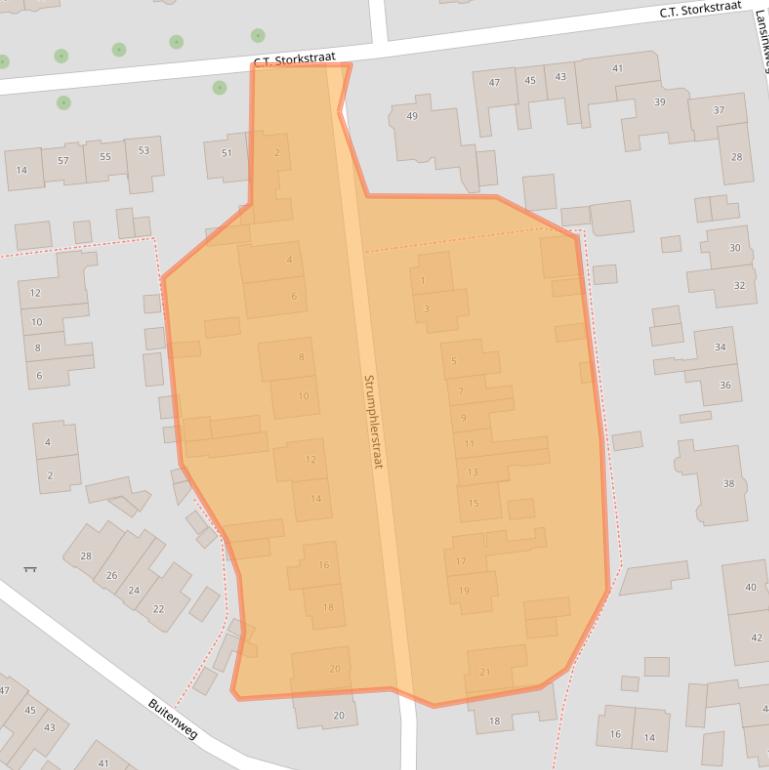 Kaart van postcodegebied 7553AV.