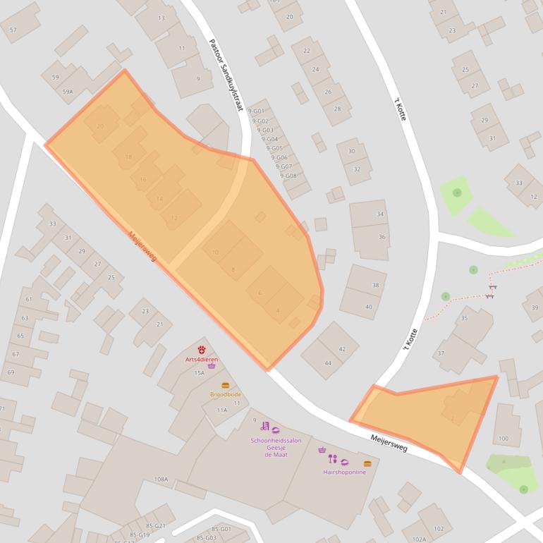 Kaart van postcodegebied 7553AZ.