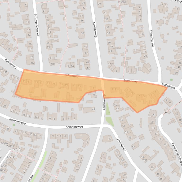 Kaart van postcodegebied 7553BA.