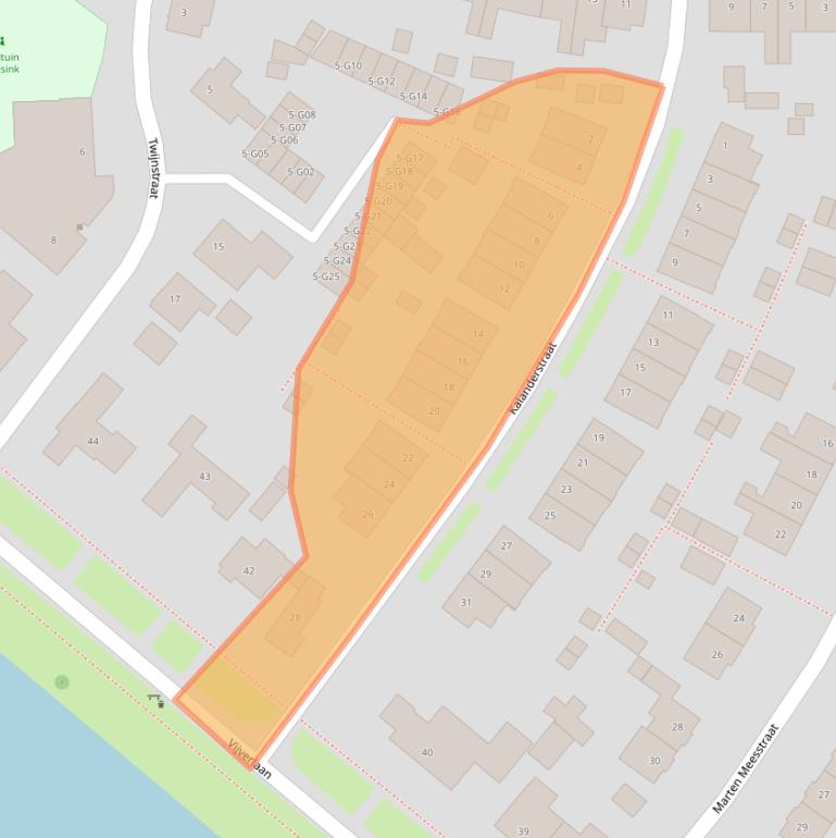 Kaart van postcodegebied 7553BV.