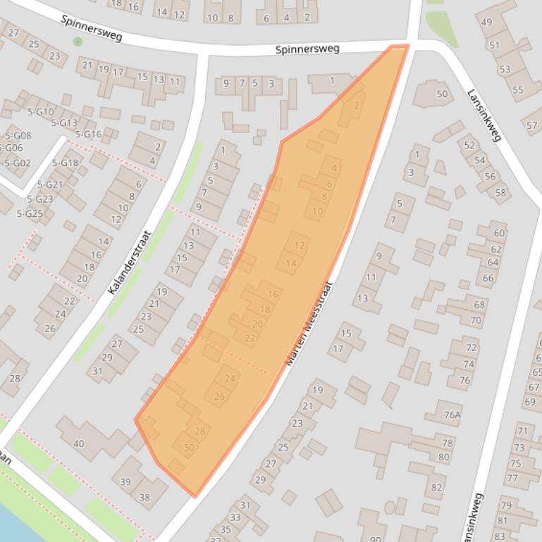 Kaart van postcodegebied 7553BX.