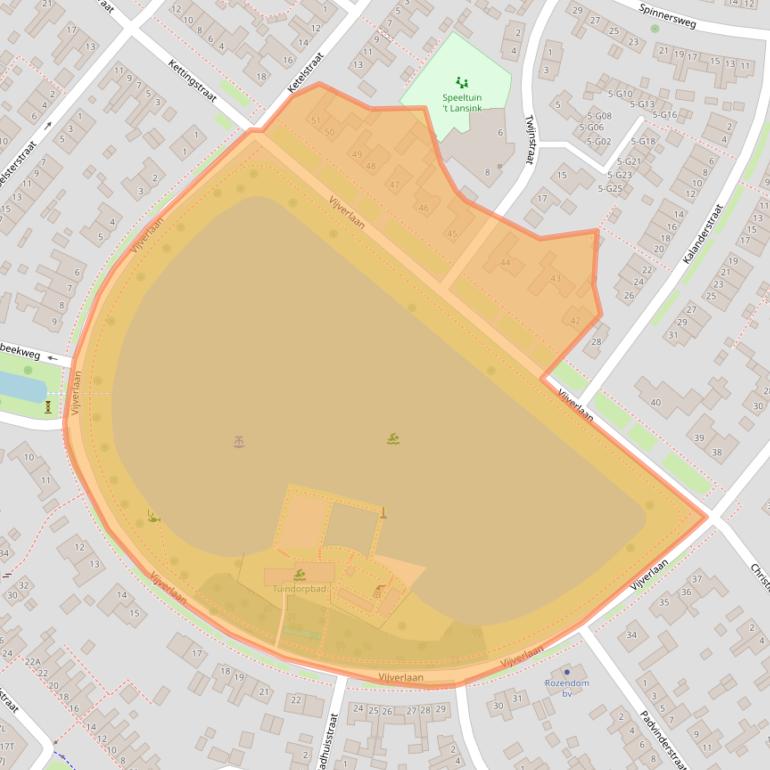 Kaart van postcodegebied 7553CD.