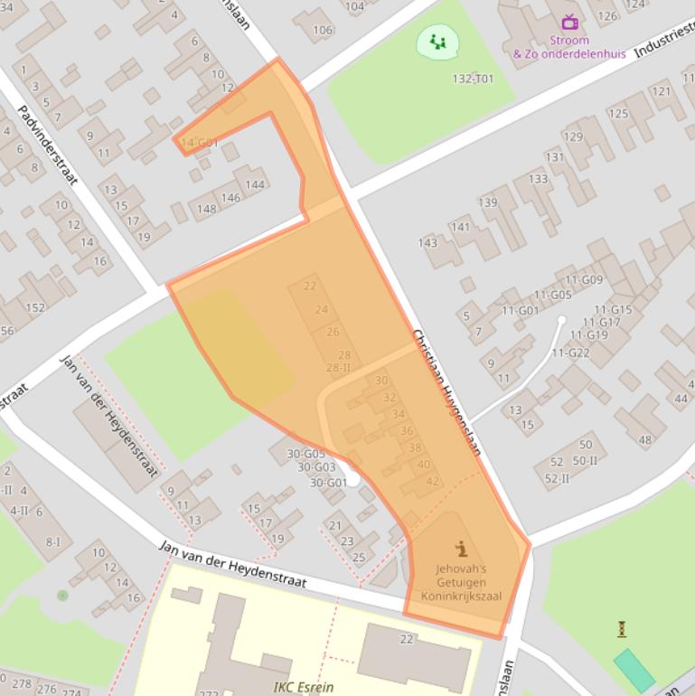 Kaart van postcodegebied 7553CG.