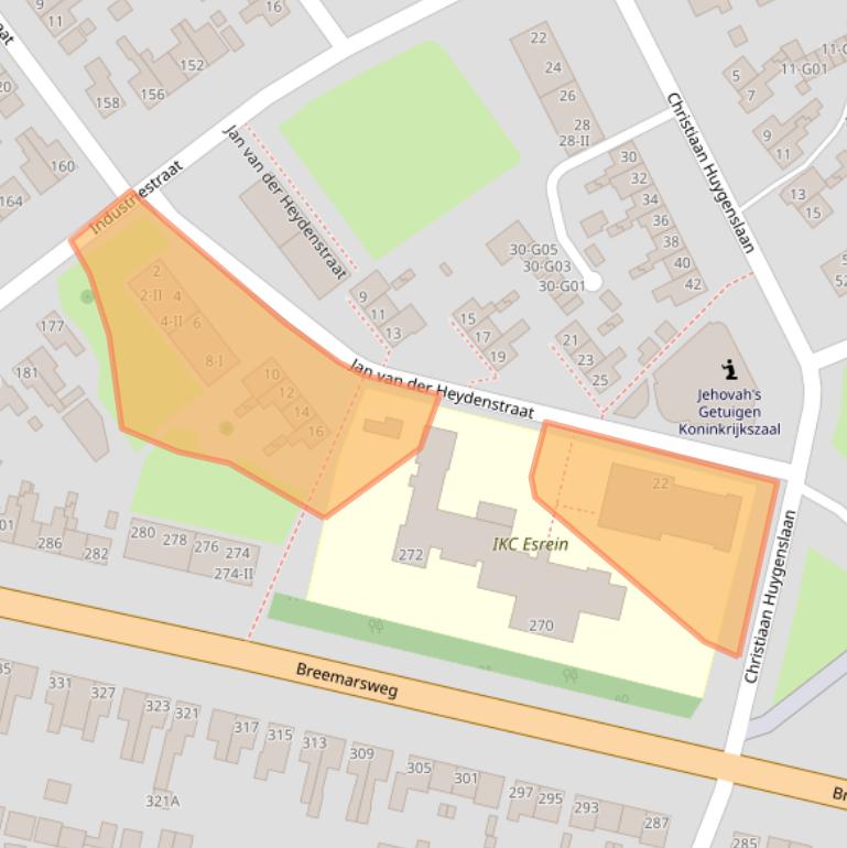 Kaart van postcodegebied 7553CJ.