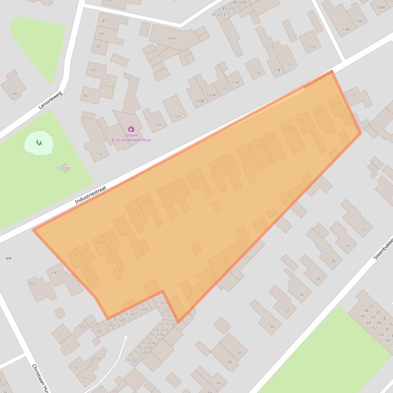 Kaart van postcodegebied 7553CM.