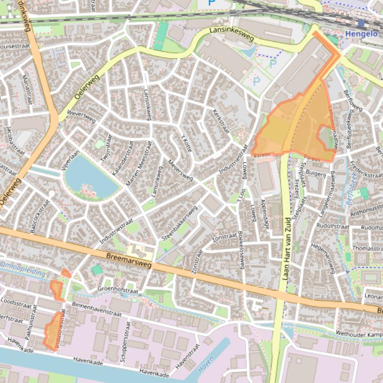 Kaart van postcodegebied 7553CX.