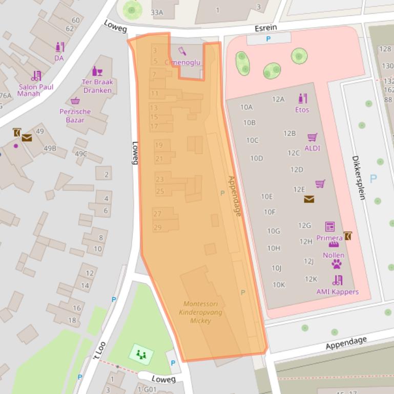 Kaart van postcodegebied 7553DA.